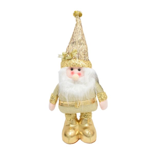 NAVIDAD PATILARGO DORADO 60CM SANTA