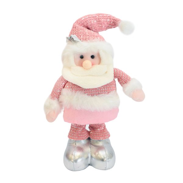 NAVIDAD PATILARGO ROSADO 65CM SANTA