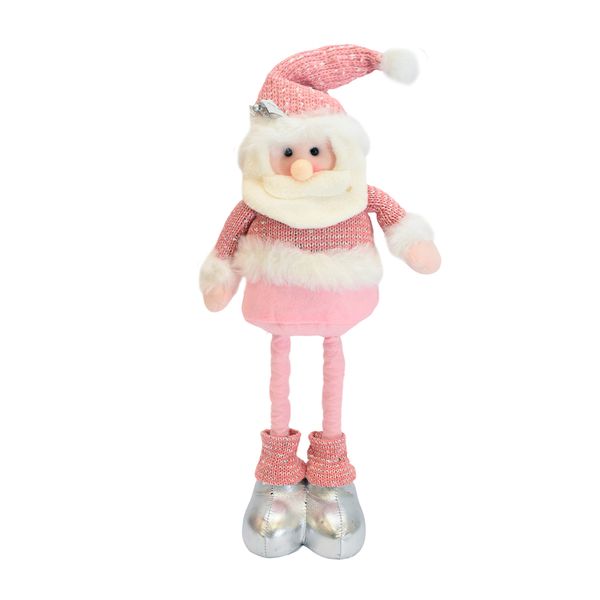 NAVIDAD PATILARGO ROSADO 65CM SANTA