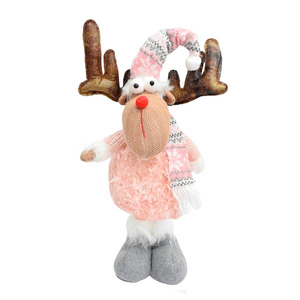 NAVIDAD PATILARGO ROSADO 45CM RENO (YF202111-C)