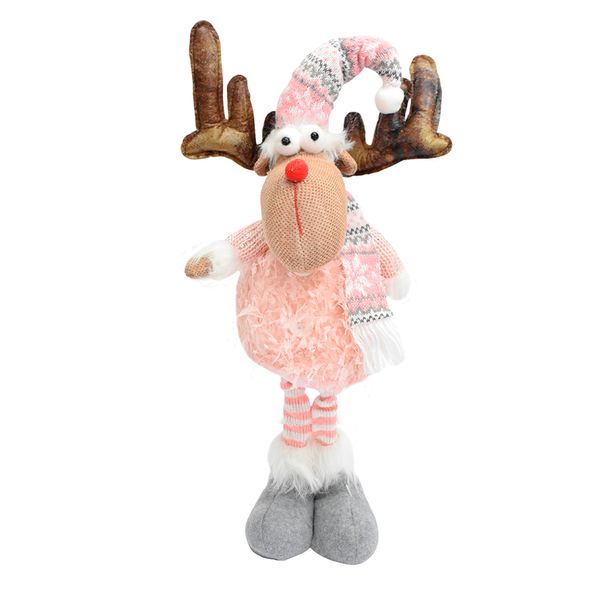 NAVIDAD PATILARGO ROSADO 45CM RENO (YF202111-C)