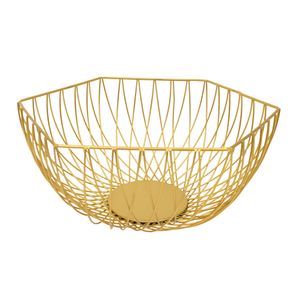 CESTA METAL FRUTA 28CM DORADO (PX-SL001)