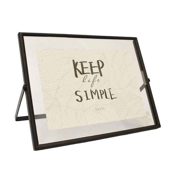 Porta Retrato Metal Marco 18.5X23Cm Negro (Fh-Sl014)