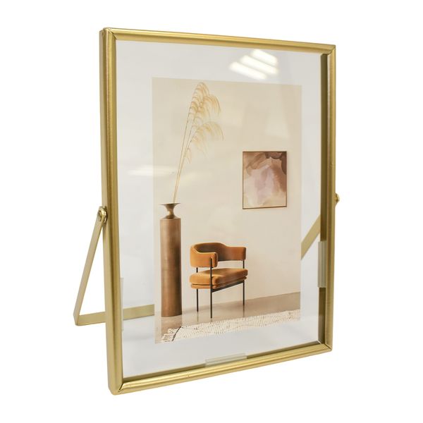 Porta Retrato Metal Marco 20.7X15.8Cm Dorado (Fh-Sl011)