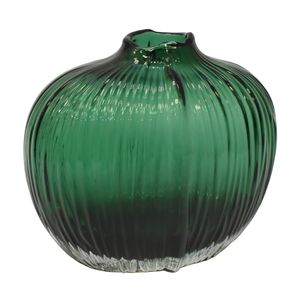 FLORERO VIDRIO BOTANICO 14X22X22CM VERDE (XY-SL016)
