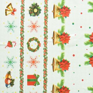 CUBREMESA PVC CHRISTMAS BEIGE 68