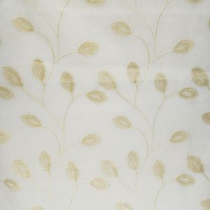 TELA TUL BORDADO CADENA HOJAS BEIGE