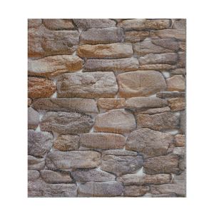 PAPEL TAPIZ 3D PIEDRA 77X70X0.5 CM MARRON
