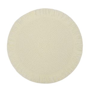 JGO INDIVIDUALES 4 PZS RAFIA 38X38 CM CREMA (HME9-057E)