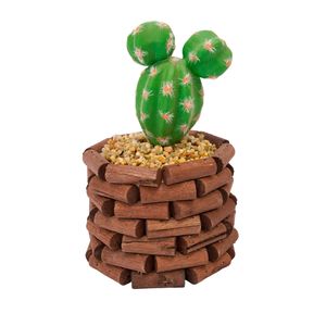 PLANTA ARTIFICIAL SUCULENTA 10X10X16 CM VERDE II