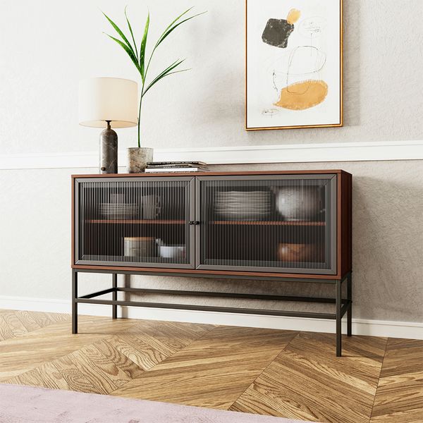 RECIBIDOR ROWAN 0.81X1.35X0.45 MTS MARRON/NEGRO