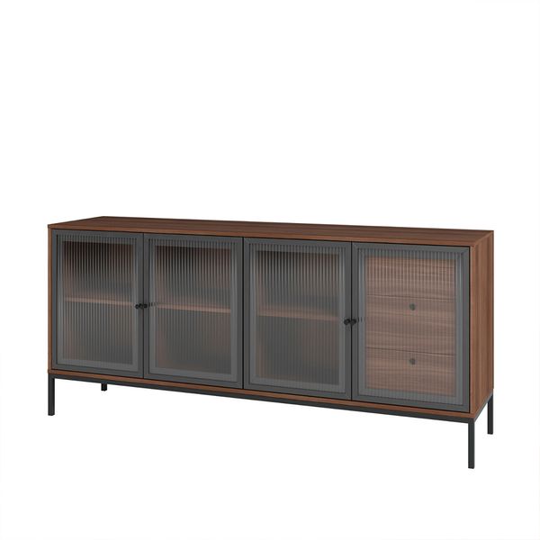 Aparador Rowan 0.81X1.8X0.45 Mts Marron/Negro