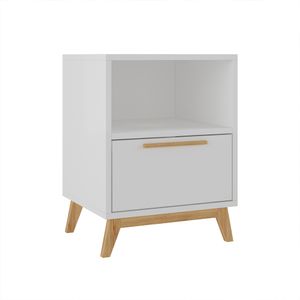 MESA AUXILIAR RAVELLO 0.51X0.35X0.38 MTS BLANCO/NATURAL