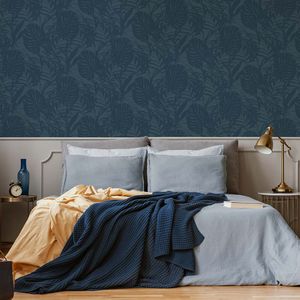 PAPEL TAPIZ PARADISE PALM 0.52X10 MTS BLUE
