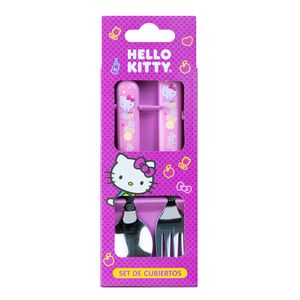 SCOOL SET CUBIERTOS 2 PZS HELLO KITTY (703564)