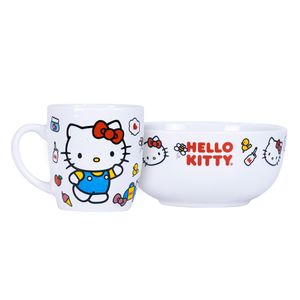 SCOOL SET MENAJE CERAMICA 2 PZS HELLO KITTY (704061)