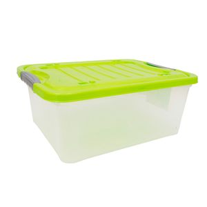 REYPLAST CAJA MOVIL SUPREMA # 25 C/TAPA 15 LT VERDE C/GRIS