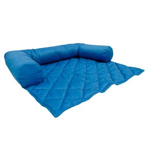 CAMA MASCOTA PROTECTOR SOFA II GRANDE AZUL ACERO