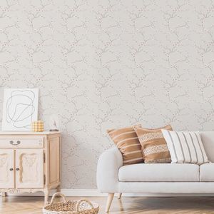 PAPEL TAPIZ FRESCA APPLE BLOSSOM 0.52X10 MTS BURNT ORANGE