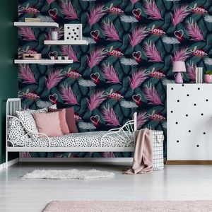 PAPEL TAPIZ KIDS HOME NEON LOVE 0.52X10 MTS