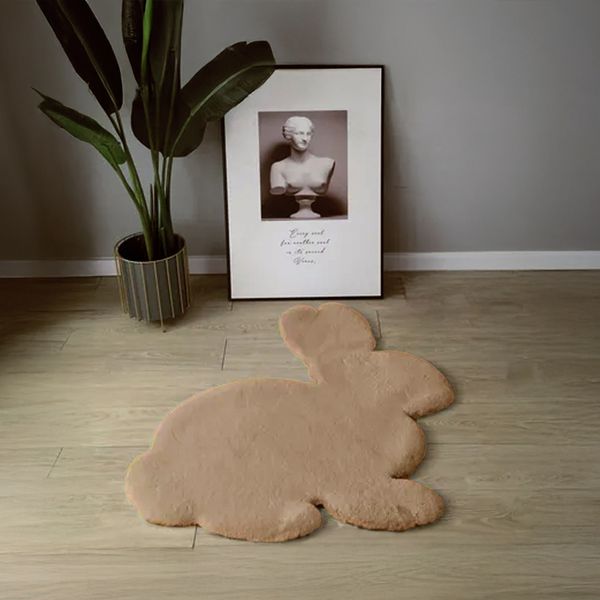ALFOMBRA CONEJITO 0.73 X 0.90 BEIGE