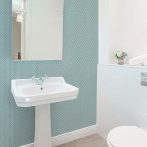 PAPEL TAPIZ OASIS HEXAGON LATTICE 0.52X10 MTS DUCK EGG