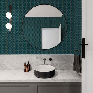 PAPEL TAPIZ OASIS HEXAGON LATTICE 0.52X10 MTS TEAL
