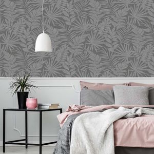 PAPEL TAPIZ PARADISE FENNE 0.52X10 MTS GREY