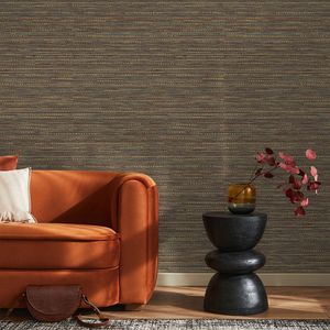 PAPEL TAPIZ TACTILE CHUNKY HORIZONTAL WEAVE 0.52X10 MTS RUST