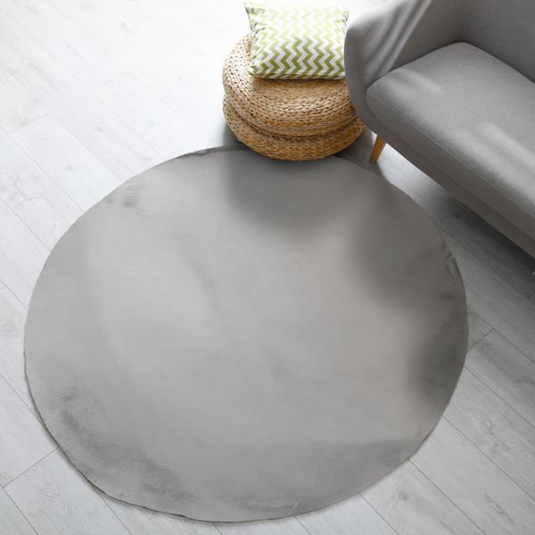 ALFOMBRA KATRINA 1.60 X 1.60 GRIS PLATA