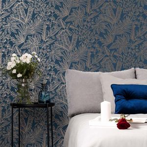 PAPEL TAPIZ OPULENCE PARADISE 0.52X10 MTS SAPPHIRE