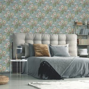 PAPEL TAPIZ SECRET GARDEN MARTHA 0.52X10 MTS DUCK EGG