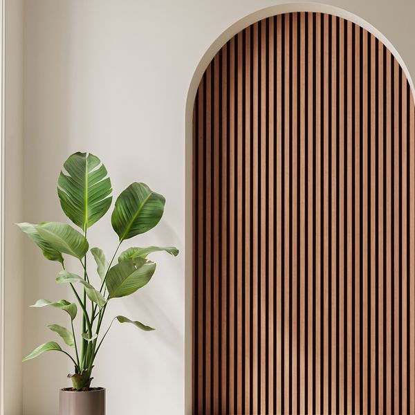 WALL PANEL RAVELLO 290X12.2X1.2 CM MIEL/NOGAL