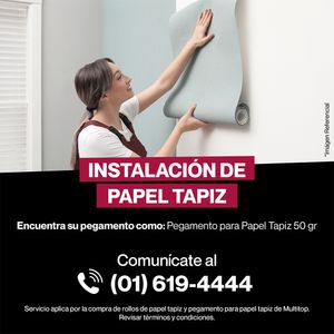 PAPEL TAPIZ BENEDICT 0.52X10 MTS AZUL INDIGO