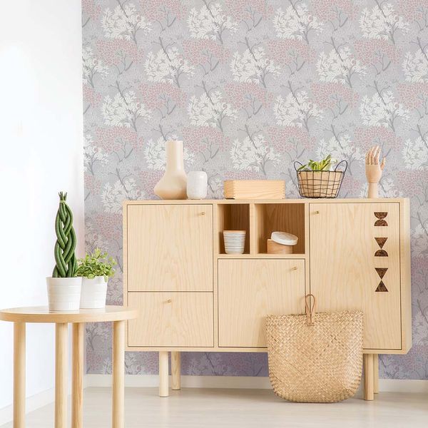 PAPEL TAPIZ FRESCA LYKKE TREE 0.52X10 MTS PINK