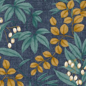 PAPEL TAPIZ S. EASY PERSEPHONE 0.52X10 MTS NAVY/OCHRE