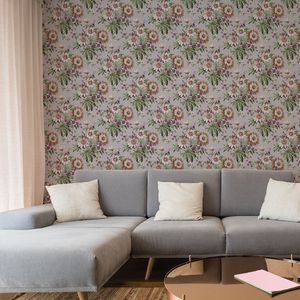 PAPEL TAPIZ SECRET GARDEN MARTHA 0.52X10 MTS MAUVE