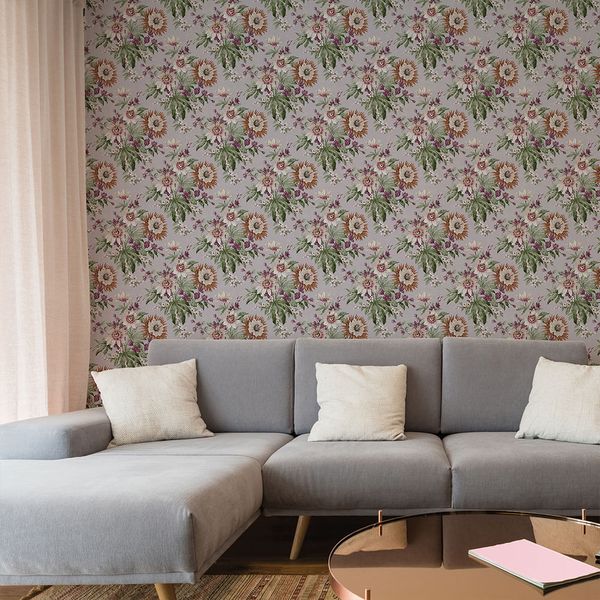 PAPEL TAPIZ SECRET GARDEN MARTHA 0.52X10 MTS MAUVE