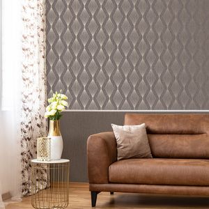 PAPEL TAPIZ JEWEL MARQUISE GEO 0.52X10 MTS SMOKEY QUARTZ