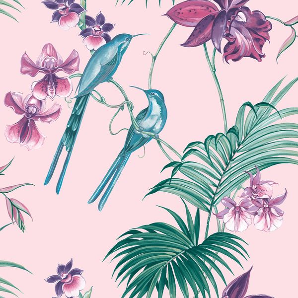 PAPEL TAPIZ FASHIONISTA UTOPIA 0.52X10 MTS PINK