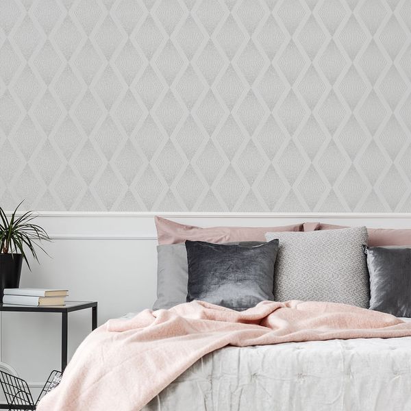 PAPEL TAPIZ FASHIONISTA CHANDELIER 0.52X10 MTS SILVER