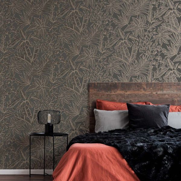 PAPEL TAPIZ OPULENCE PARADISE 0.52X10 MTS SMOKEY QUARTZ