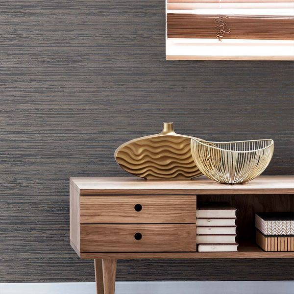 PAPEL TAPIZ OPULENCE GILDED TEXTURE 0.52X10 MTS SMOKEY QUARTZ