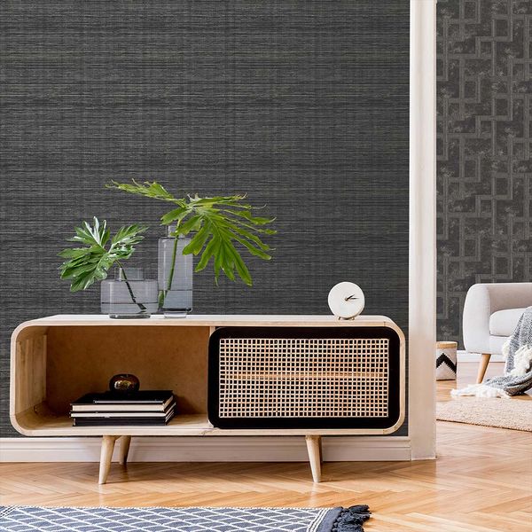 PAPEL TAPIZ OPULENCE GILDED TEXTURE 0.52X10 MTS ONYX