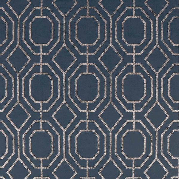 PAPEL TAPIZ SECRET GARDEN LUXE GEO 0.52X10 MTS NAVY