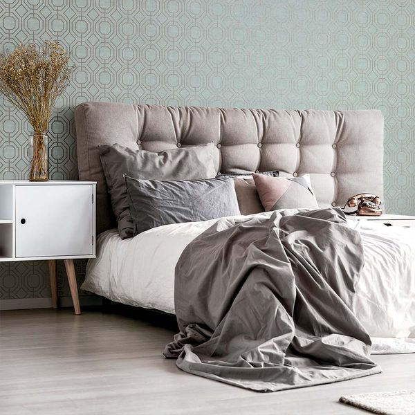 PAPEL TAPIZ SECRET GARDEN LUXE GEO 0.52X10 MTS DUCK EGG