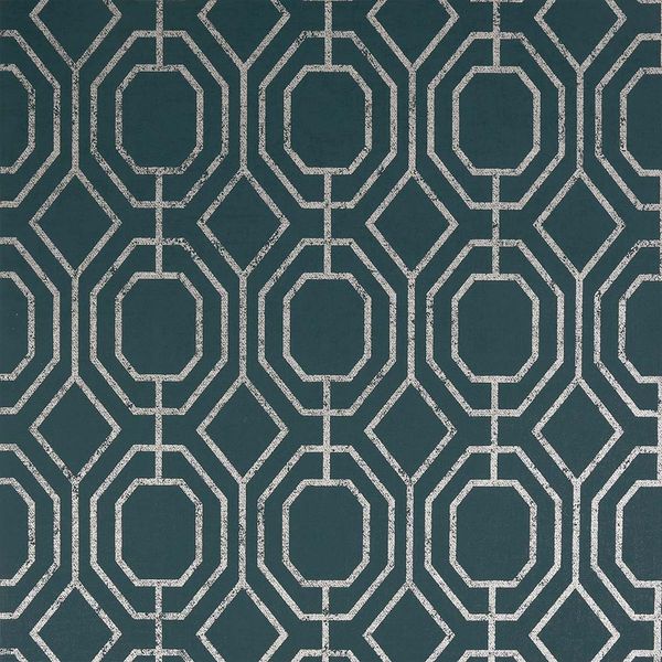 PAPEL TAPIZ SECRET GARDEN LUXE GEO 0.52X10 MTS TEAL