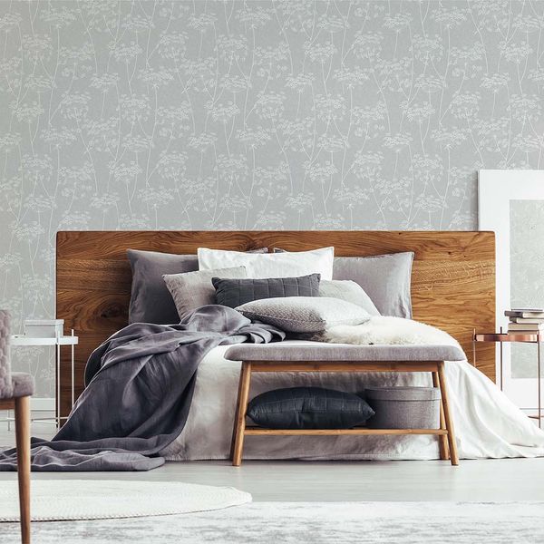 PAPEL TAPIZ SECRET GARDEN AURA 0.52X10 MTS GREY