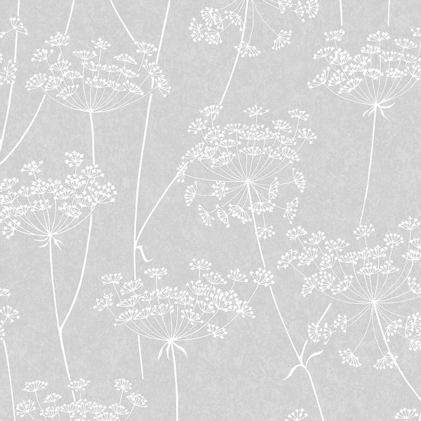 PAPEL TAPIZ SECRET GARDEN AURA 0.52X10 MTS GREY
