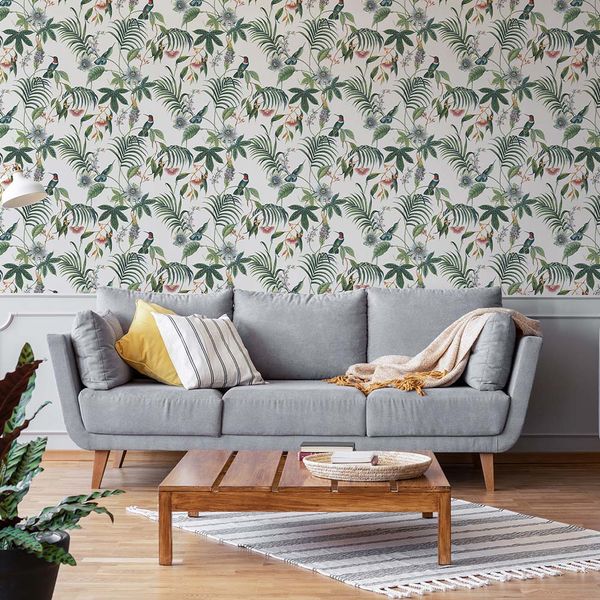 PAPEL TAPIZ PARADISE ADILAH 0.52X10 MTS WHITE